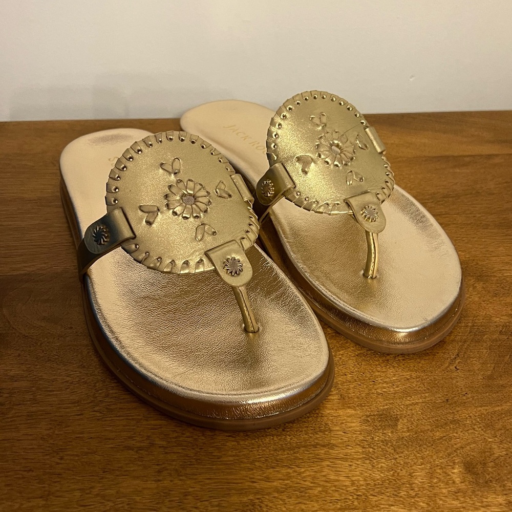 Jack Rogers NEW - Collins Casual Sandal, Size 8, Platinum
